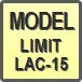 Piktogram - Model: Limit LAC-15